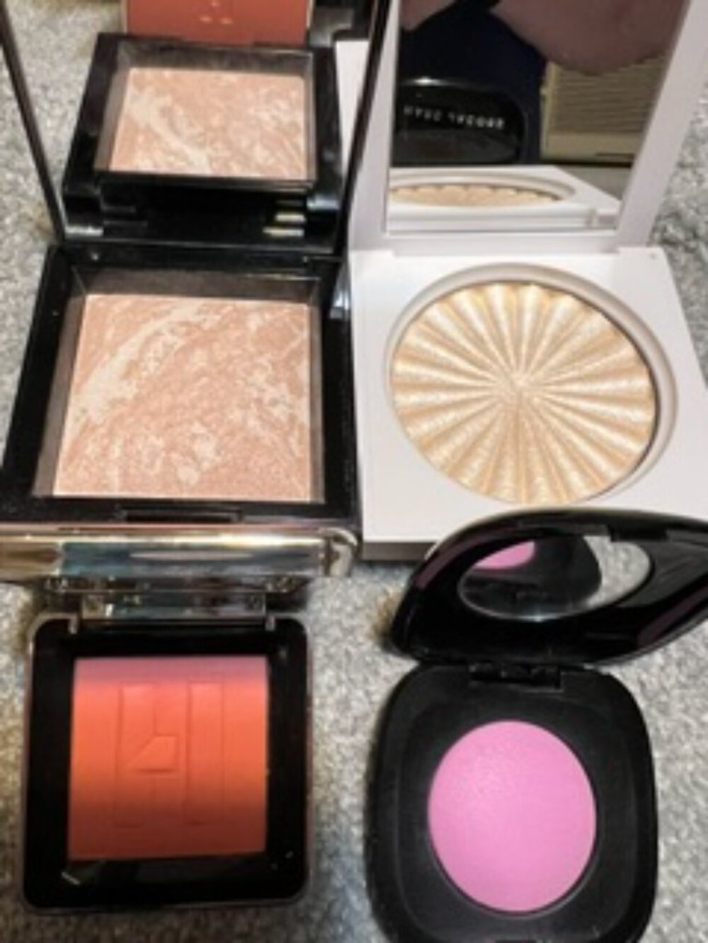 Almost New Full-Size Blush Highlighter 4-Piece Bundle - Haus Labs, Marc JAcobs